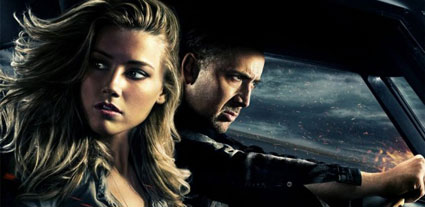 Nic Cage and Amber Heard in "Drive Angry"