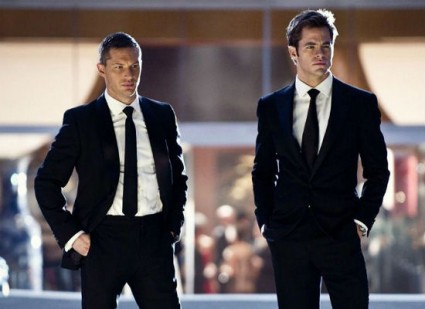 Tom Hardy and Chris Pine in "This Means War"