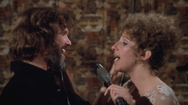 Kris Kristofferson and Barbra Streisand in "A Star is Born"