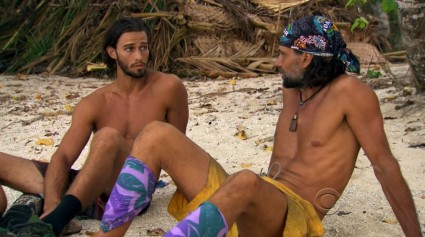 Troy and Jay talk before Tribal Council