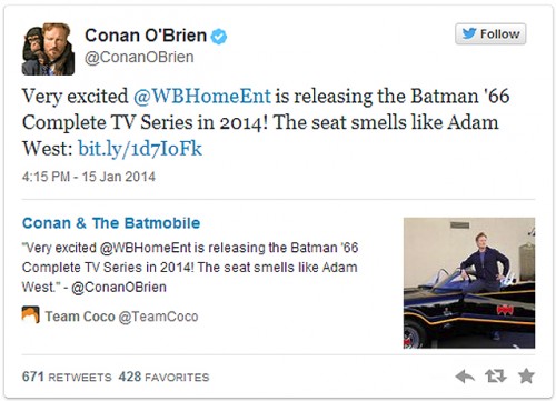 Batman tweet
