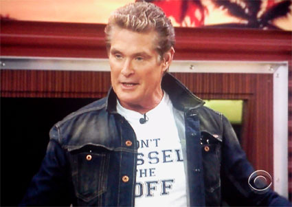 David Hasselhoff drops by the "Big Brother" house